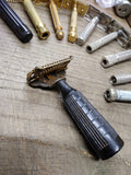 Vtg Gem Junior Fat Handle Single Edge Safety Razor Made In Brooklyn NY U.S.A