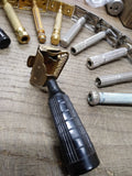 Vtg Gem Junior Fat Handle Single Edge Safety Razor Made In Brooklyn NY U.S.A