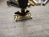 Vtg Gem Junior Fat Handle Single Edge Safety Razor Made In Brooklyn NY U.S.A