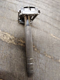 Vtg Gillette Tech 1951 W-1 TTO Double Edge Safety Razor Good Condition USA!