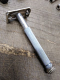 Vtg Lady Gillette Blue Star 1963 I-1 TTO DE Safety Razor Very Good Condition!