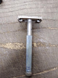 Vtg Lady Gillette Blue Star 1963 I-1 TTO DE Safety Razor Very Good Condition!