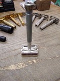 Vtg Lady Gillette Blue Star 1963 I-1 TTO DE Safety Razor Very Good Condition!