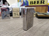 Vtg 1980 Zippo Cigarette Lighter Venetian Scroll 2 Sided Blank Name Plate Nice!!