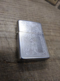 Vtg 1980 Zippo Cigarette Lighter Venetian Scroll 2 Sided Blank Name Plate Nice!!