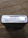 Vtg 1980 Zippo Cigarette Lighter Venetian Scroll 2 Sided Blank Name Plate Nice!!