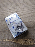 Vtg 1999 Zippo Cigarette Lighter Dallas Cow Boys Polished Chrome Nice Snap USA!