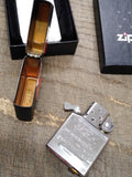 Vtg Unfired 2016 Zippo Cigarette Lighter Cowboy Sunset Black w/Box Great Shape!