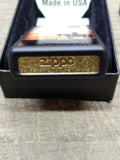 Vtg Unfired 2016 Zippo Cigarette Lighter Cowboy Sunset Black w/Box Great Shape!