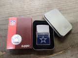 Vtg 2007 Zippo Cigarette Lighter Dallas Cowboys Star w/Box USA Great Shape