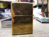 Vtg 2000 Zippo Cigarette Lighter Brass Harley Davidson 1990 Sportster Initialed