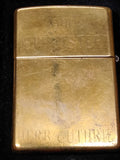 Vtg 2000 Zippo Cigarette Lighter Brass Harley Davidson 1990 Sportster Initialed