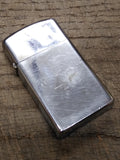 Vtg 1974 Zippo Slim Cigarette Lighter Panama 24 March 76 "48" On Back Good Shape