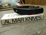 Vtg Al Mar Knives Hawk Stealth 1002SR Folding Lock Back Pocket Knife w/Box Nice!