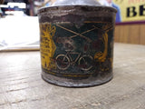 Vtg Antique Standard Household Lubricant Soldered Tin Oil Can Atlantic Refining!