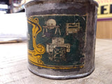 Vtg Antique Standard Household Lubricant Soldered Tin Oil Can Atlantic Refining!
