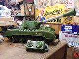 Vtg 1960's De Luxe Tiger Joe Army Tank Military Toy 550276 w/Remote Repair Parts