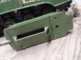 Vtg 1960's De Luxe Tiger Joe Army Tank Military Toy 550276 w/Remote Repair Parts