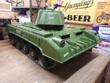 Vtg 1960's De Luxe Tiger Joe Army Tank Military Toy 550276 w/Remote Repair Parts
