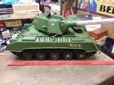 Vtg 1960's De Luxe Tiger Joe Army Tank Military Toy 550276 w/Remote Repair Parts