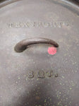 Vtg Cast Iron Texsport 8 Quart #12 Three Leg Dutch Oven Camping Cook Ware w/Lid