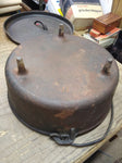 Vtg Cast Iron Texsport 8 Quart #12 Three Leg Dutch Oven Camping Cook Ware w/Lid
