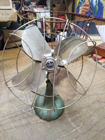 Vtg Chicago Electric Sterling Type Asus 9 Inch Desk 4 Blade Fan Parts/Repair Lot