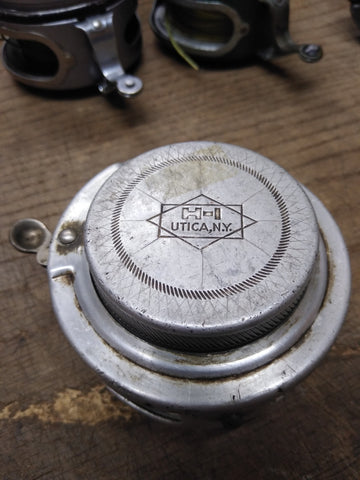Vtg H-I Horrocks Ibottson Automatic Fly Fishing Reel UTICA New York Parts Repair