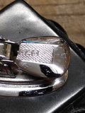 Vtg MCM Gas Table Top Cigarette Lighter Marble Set Ceramic Polished Chrome Japan