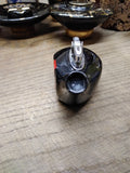 Vtg MCM SWANK Table Top Cigarette Lighter Red Black Golf Club Driver Head Japan!