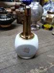 Vtg MCM Porcelain Table Top Cigarette Lighter Floral Design 4" Tall Japan!