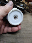 Vtg MCM Porcelain Table Top Cigarette Lighter Floral Design 4" Tall Japan!
