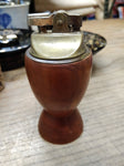Vtg MCM Table Top Cigarette Lighter Cook Forest Park Pa Wooden Souvenir Japan!