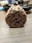 Vtg MCM Cork and Brass Table Top Cigarette Lighter 3.5" Tall Japan!