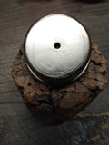 Vtg MCM Cork and Brass Table Top Cigarette Lighter 3.5" Tall Japan!