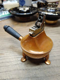 Vtg MCM Table Top Cigarette Lighter ASR 3 Footed Copper Plated Repair Lot USA!
