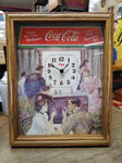 Drink Delicious Refreshing Coca Cola Wall Clock At Soda Fountains 5 cents Works!