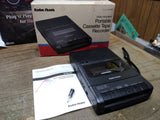 Vtg Radio Shack CTR 67 Portable Cassette Recorder Voice Activated Works w/Box!