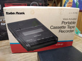 Vtg Radio Shack CTR 67 Portable Cassette Recorder Voice Activated Works w/Box!