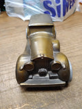 Vtg Banthrico Coin Bank 1937 Rolls Royce w/Plug 7 inch Metal Car Chicago Ill USA