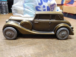 Vtg Banthrico Coin Bank 1937 Rolls Royce w/Plug 7 inch Metal Car Chicago Ill USA