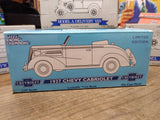 Vtg NOS Liberty Classics 1937 Chevy Cabriolet Pennzoil Coin Bank Die Cast Metal