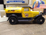 Vtg NOS Liberty Classics Ford Model A Tanker Pennzoil Coin Bank Die Cast Metal
