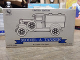 Vtg NOS Liberty Classics Ford Model A Tanker Pennzoil Coin Bank Die Cast Metal
