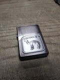 Vtg Unfired 1997 Zippo Cigarette Lighter Camel Tomb Stone Midnight Chrome!