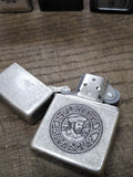Vtg Rare Unfired 1996 Zippo Lighter Players Navy Cut Cigarettes Antique Silver!!