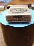 Vtg Rare Unfired 1996 Zippo Lighter Players Navy Cut Cigarettes Antique Silver!!