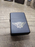 Vtg Unfired 2004 ZIPPO CAMEL Wings Genuine Taste Black Matte Cigarette Lighter