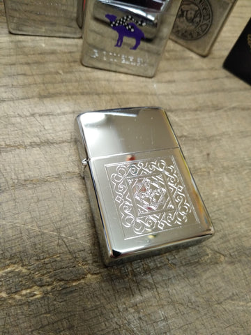 Vtg Minty Unfired 2000 ZIPPO Camel Kashmir Polished Chrome Cigarette Lighter