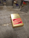 Vtg Unfired 2004 ZIPPO Marlboro Eat Ride Sleep Gold Dust Cigarette Lighter Nice!